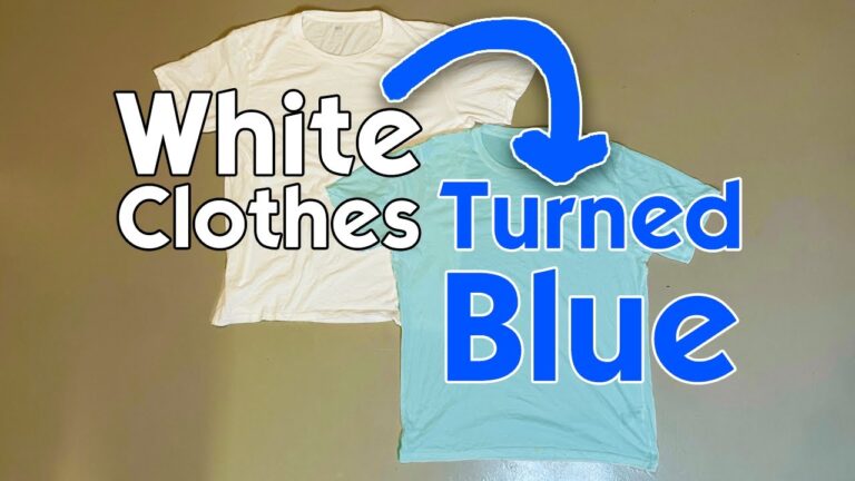 How to Fix White Clothes Turned Blue Without Bleach